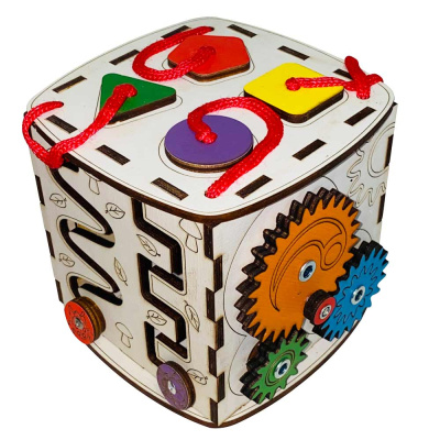 Куб интерактивный деревянный №13 Myland toys